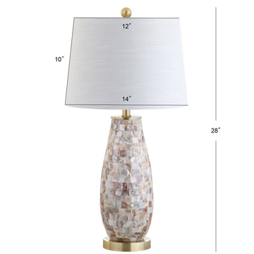 Jocelyn 28" Seashell LED Table Lamp - JONATHAN Y